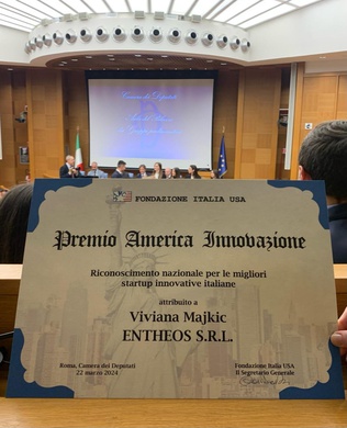 ENTHEOS premiata dalla Fondazione ITALIA, USA 22 Marzo 2024 Image